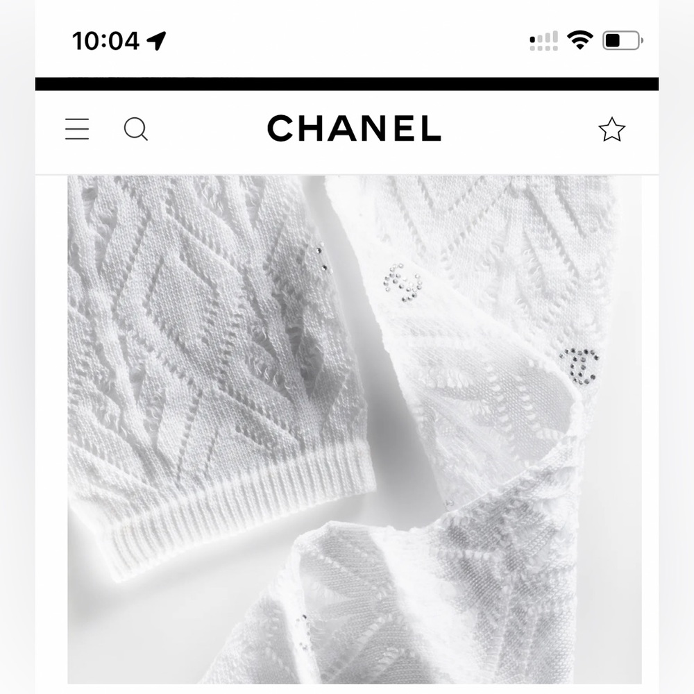 Argyle crystal cc chanel socks bets fits 5-7 Italy soft luxurious I have in Blk - Picture 7 of 9